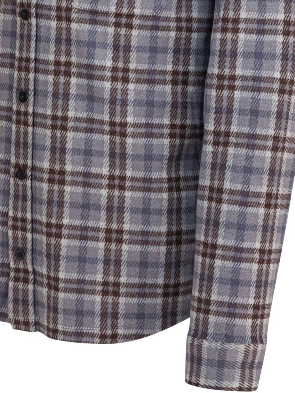 Vince Long Sleeve Plaid Shirt With Button-Down Collar