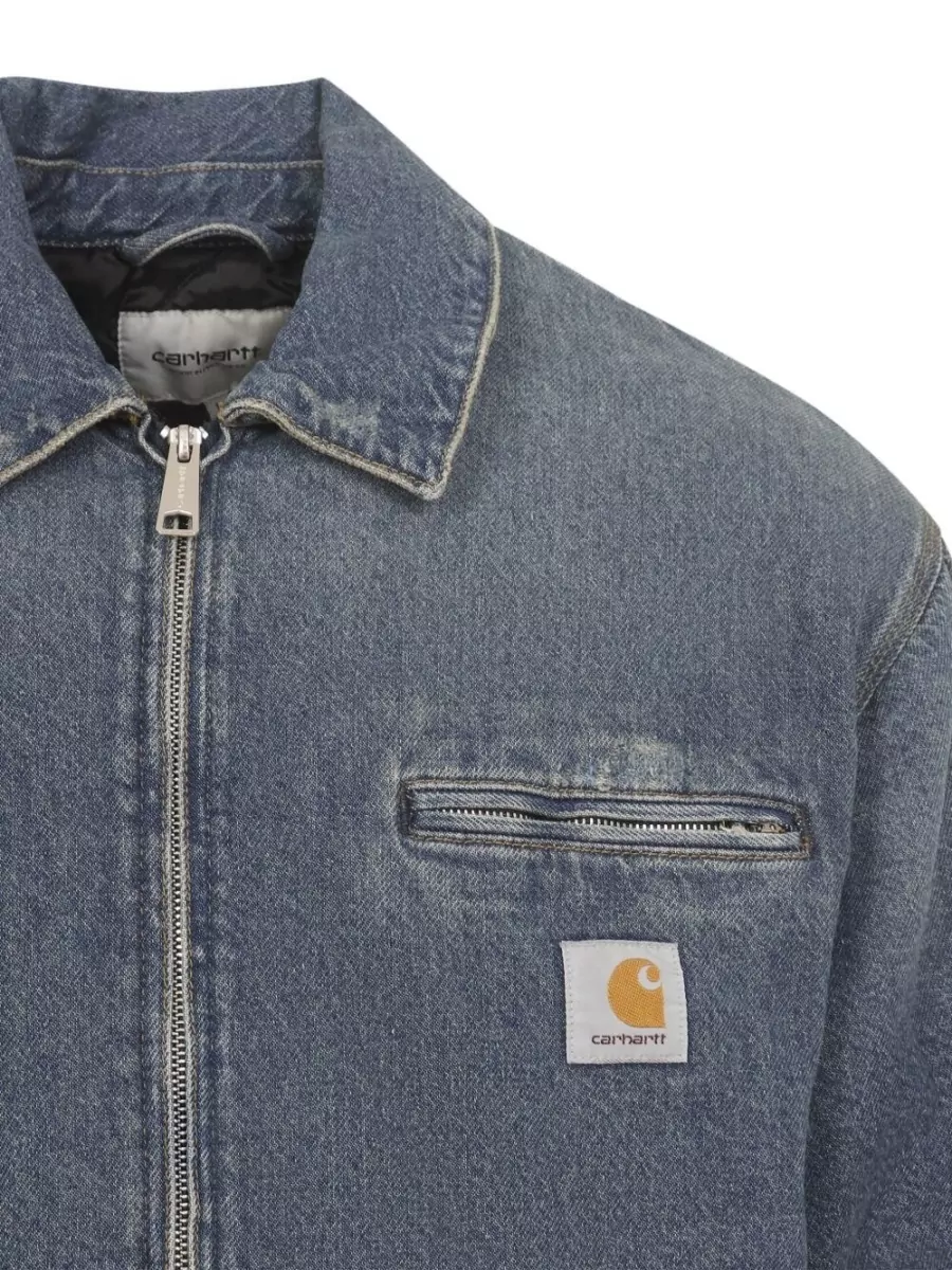 Carhartt Wip Detroit Denim Jacket Point Collar Buttoned Cuffs