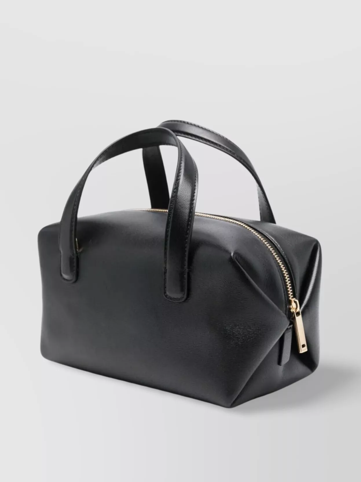 Ferragamo Women Two Top Handles Vara Plate Mini Bag In Black