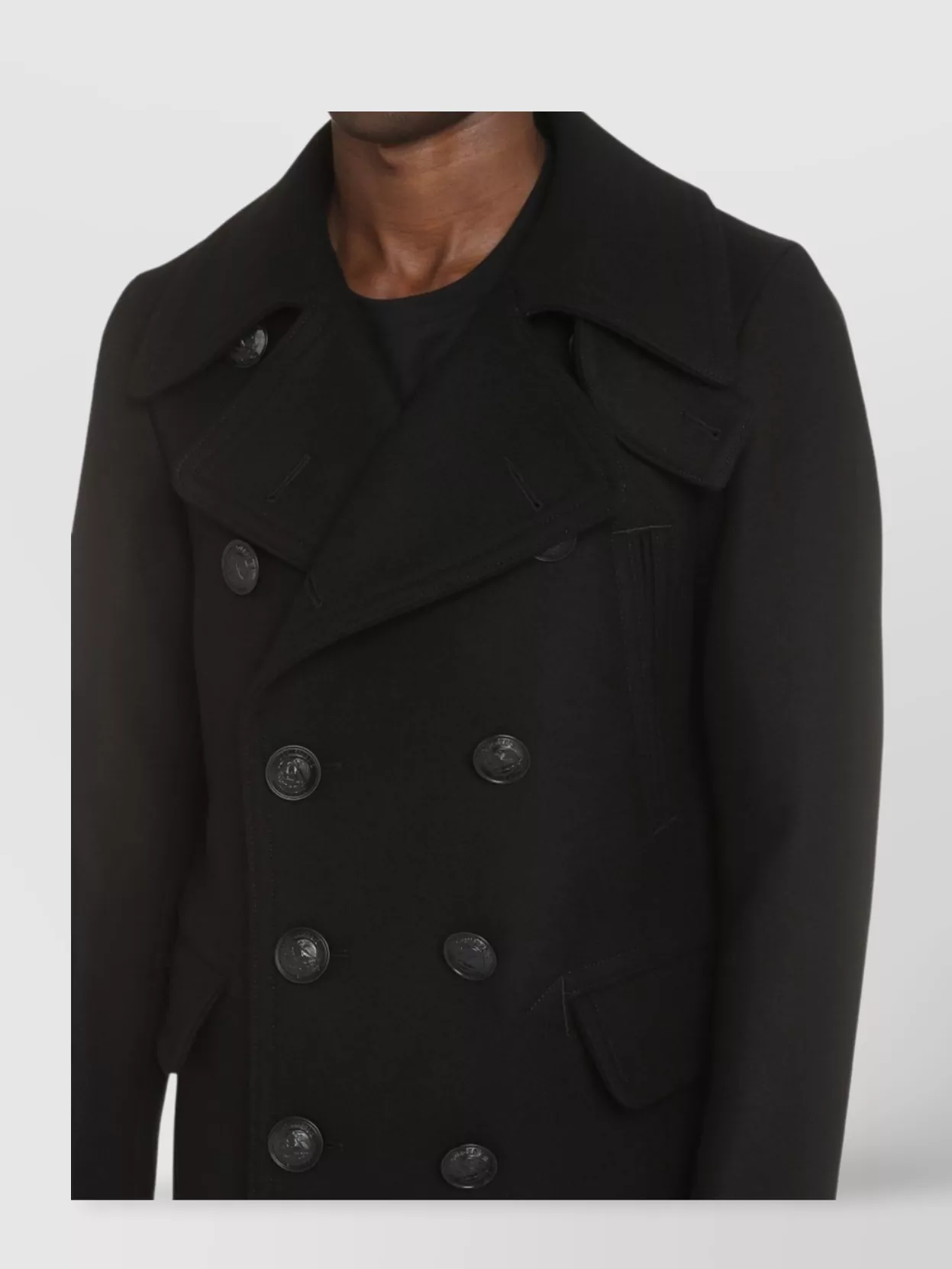 DSQUARED2 WOOL BLEND DOUBLE-BREASTED COAT