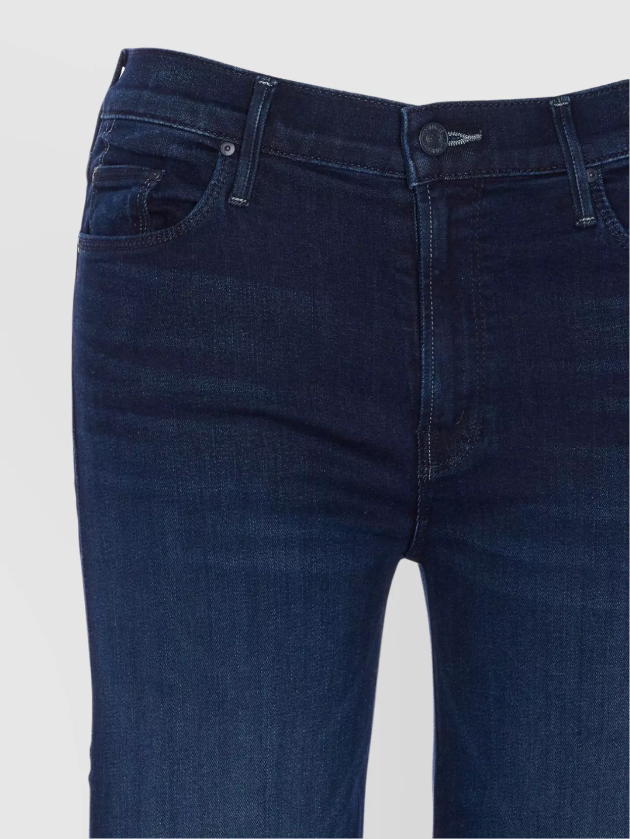 Mother High Waist Trousers Contrast Stitching