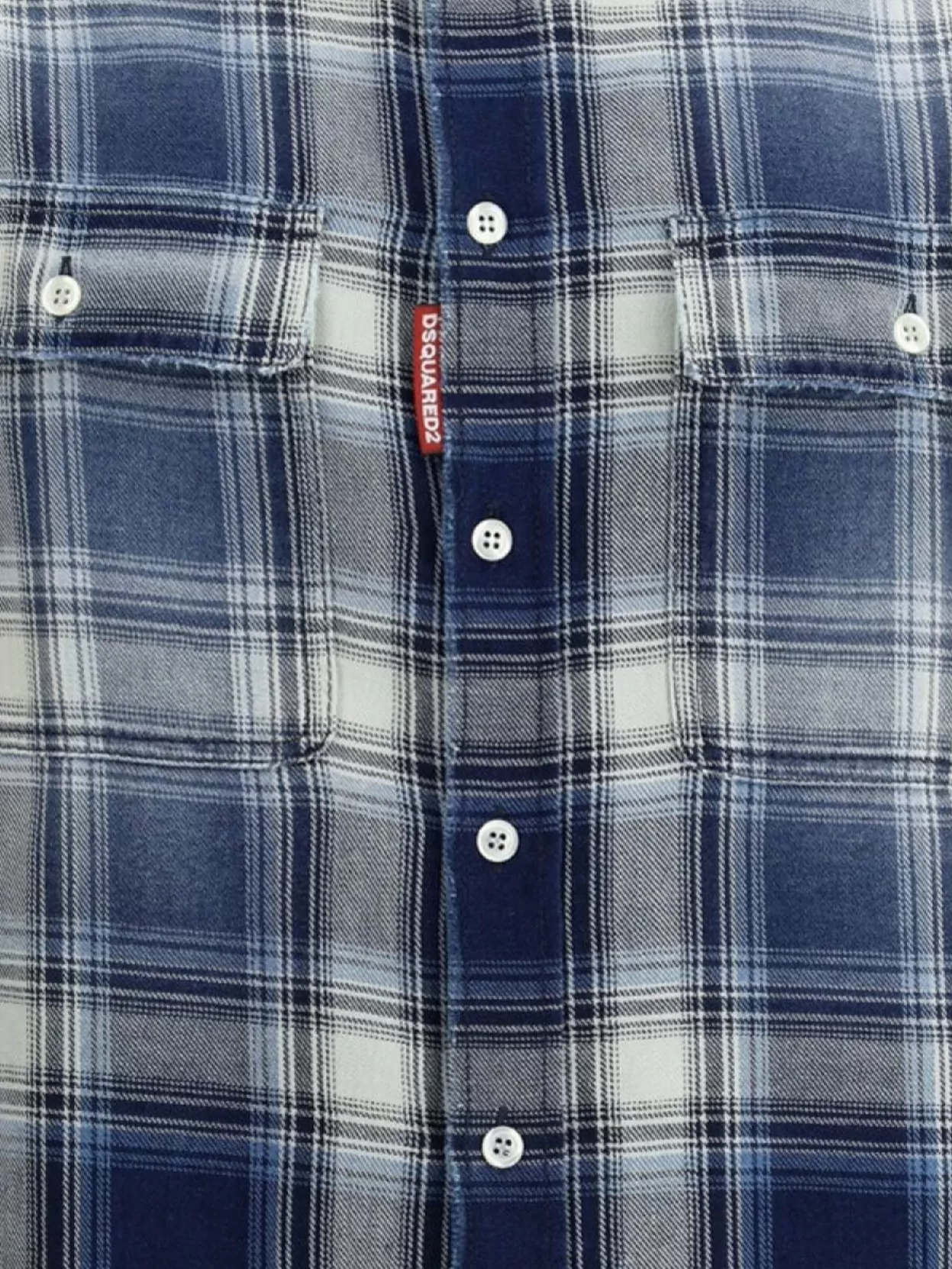 Dsquared2 Check Cotton Shirt Pockets