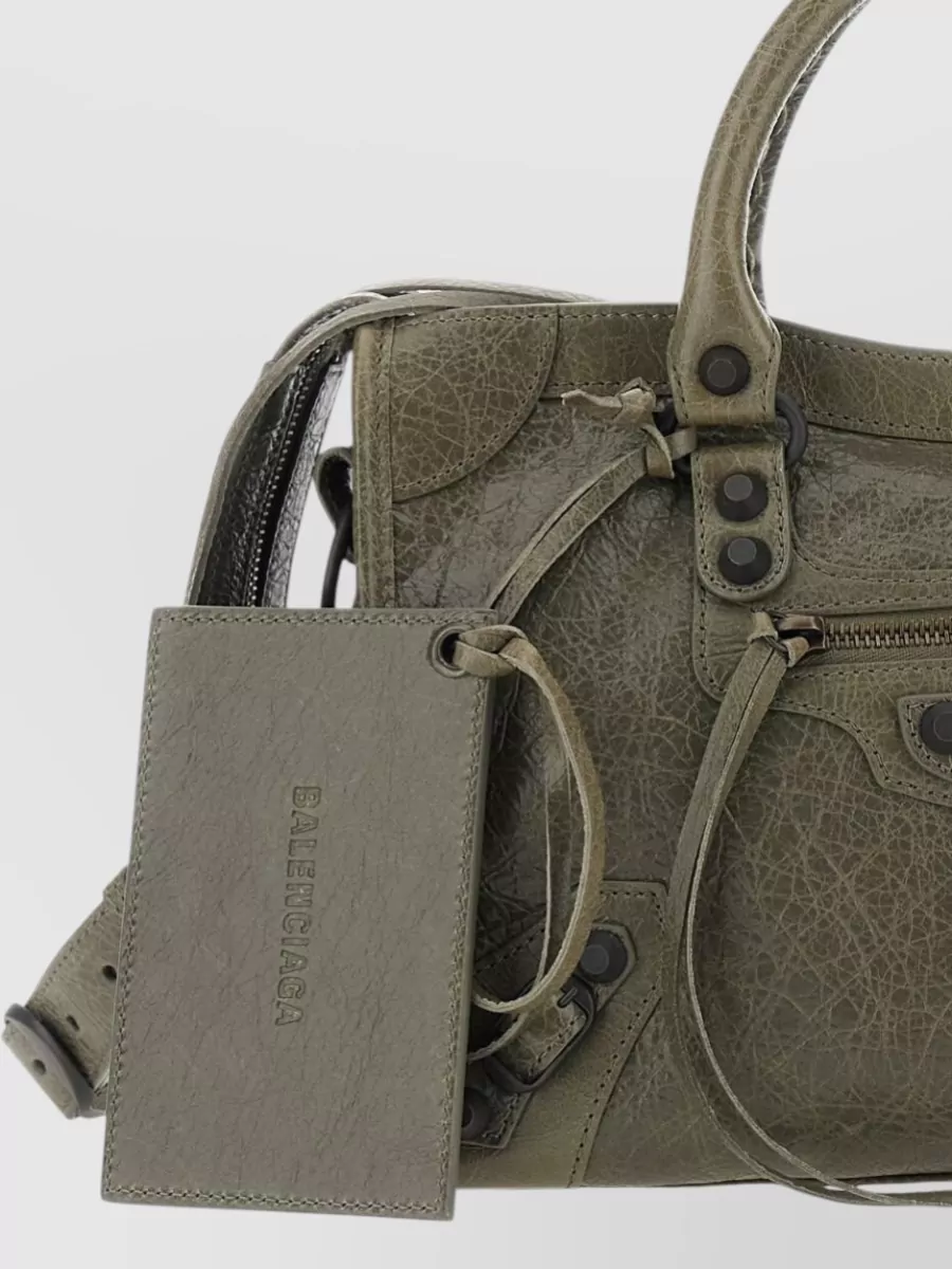 Balenciaga Le City Small Leather Shoulder Bag