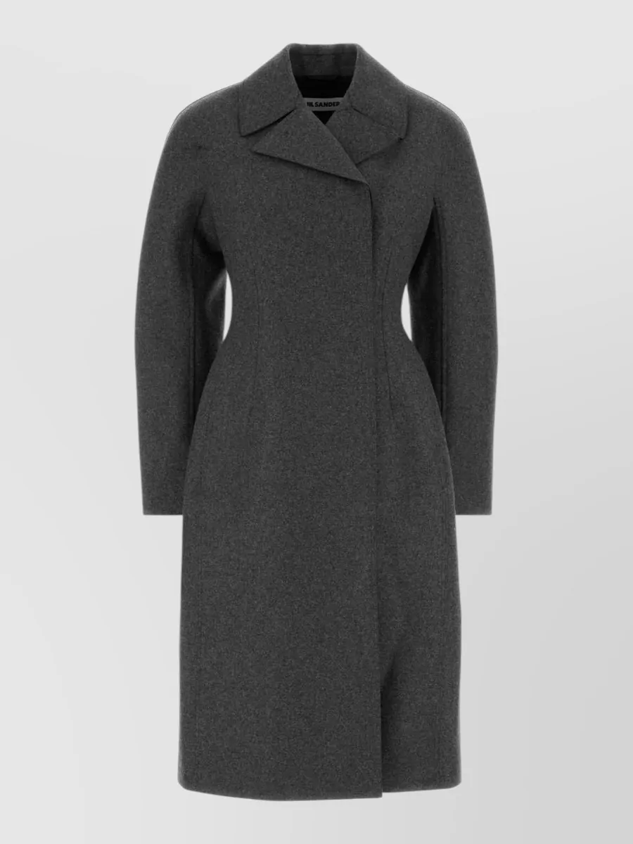 Jil Sander Virgin wool single breasted coat