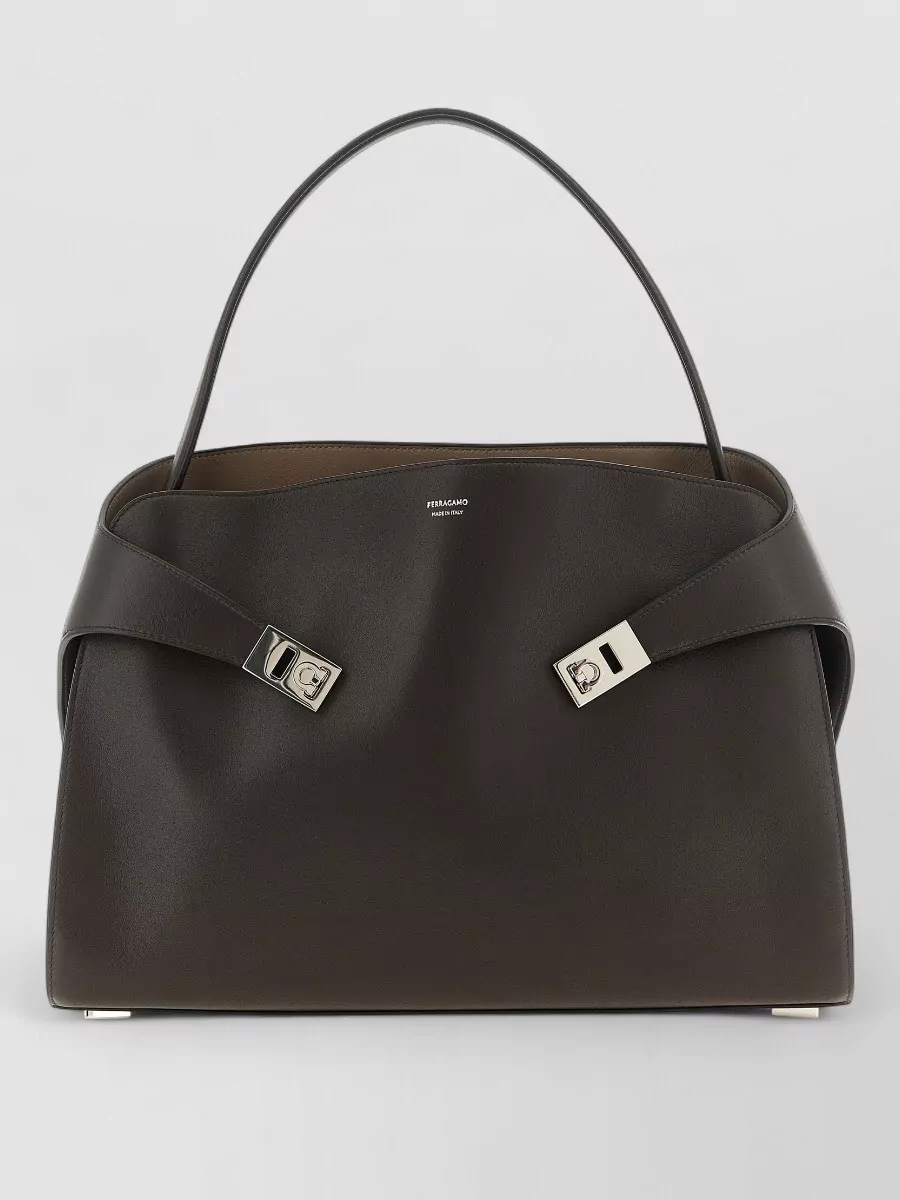 Ferragamo The hug bag large leather tote bag