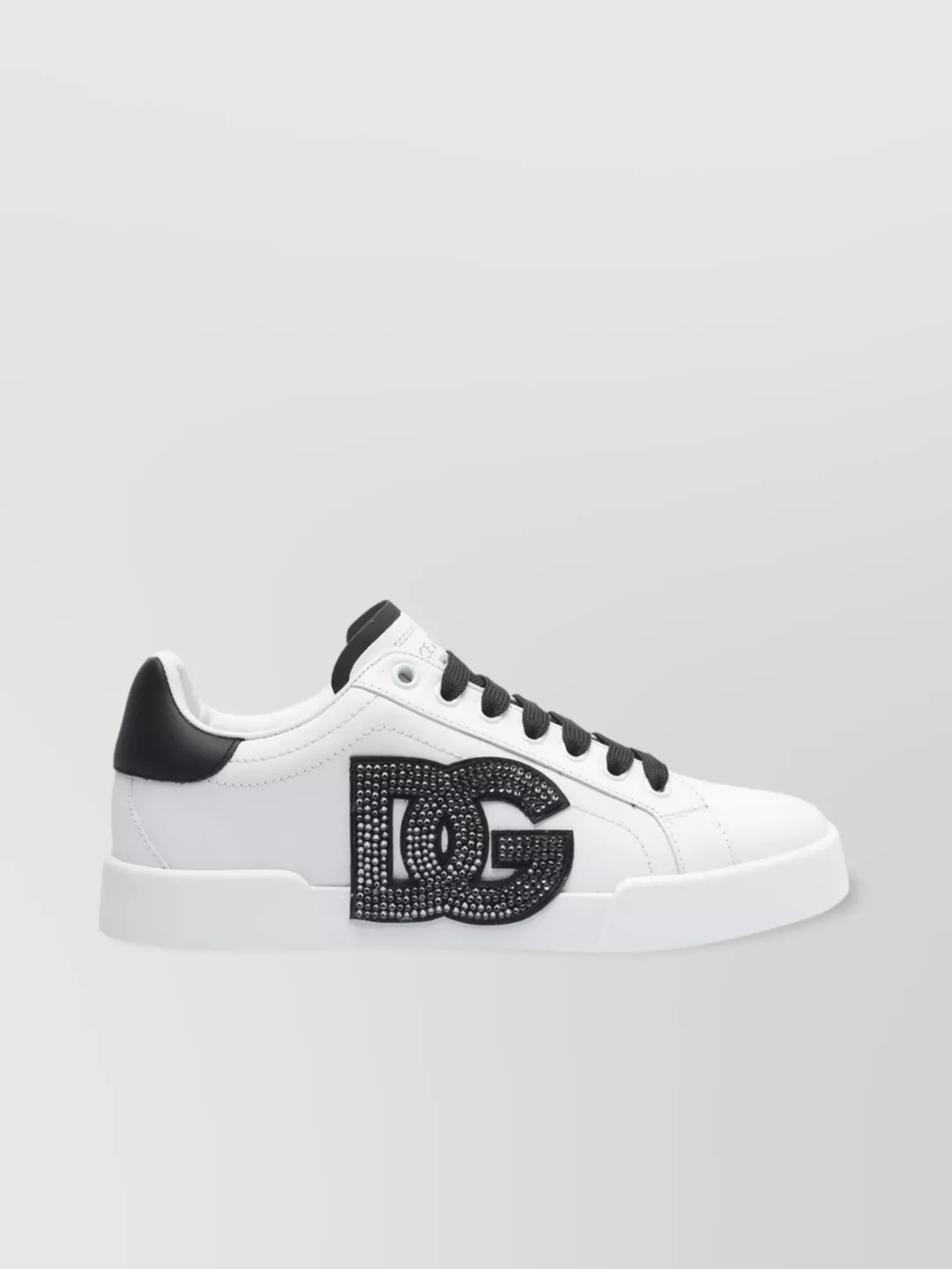 Dolce & Gabbana Portofino Rhinestone-embellished Logo Sneakers