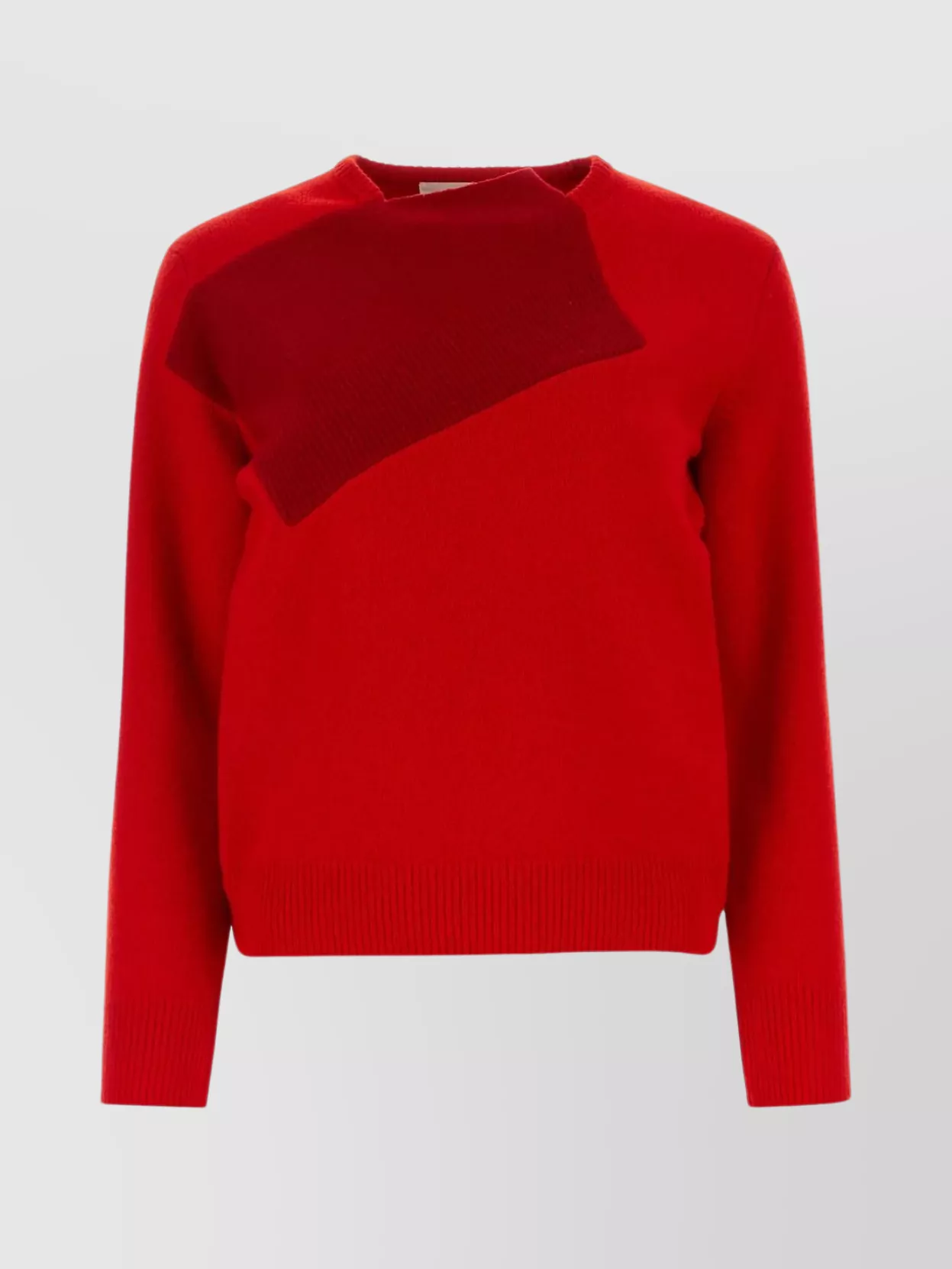 Shop The Row Enid Sweater Featuring Distinctive Neckline In Red