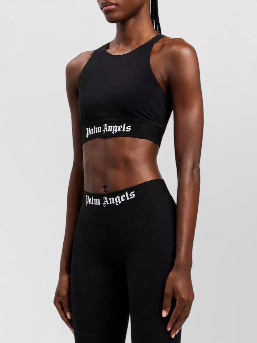 Palm Angels Cotton Logo Sport Bra