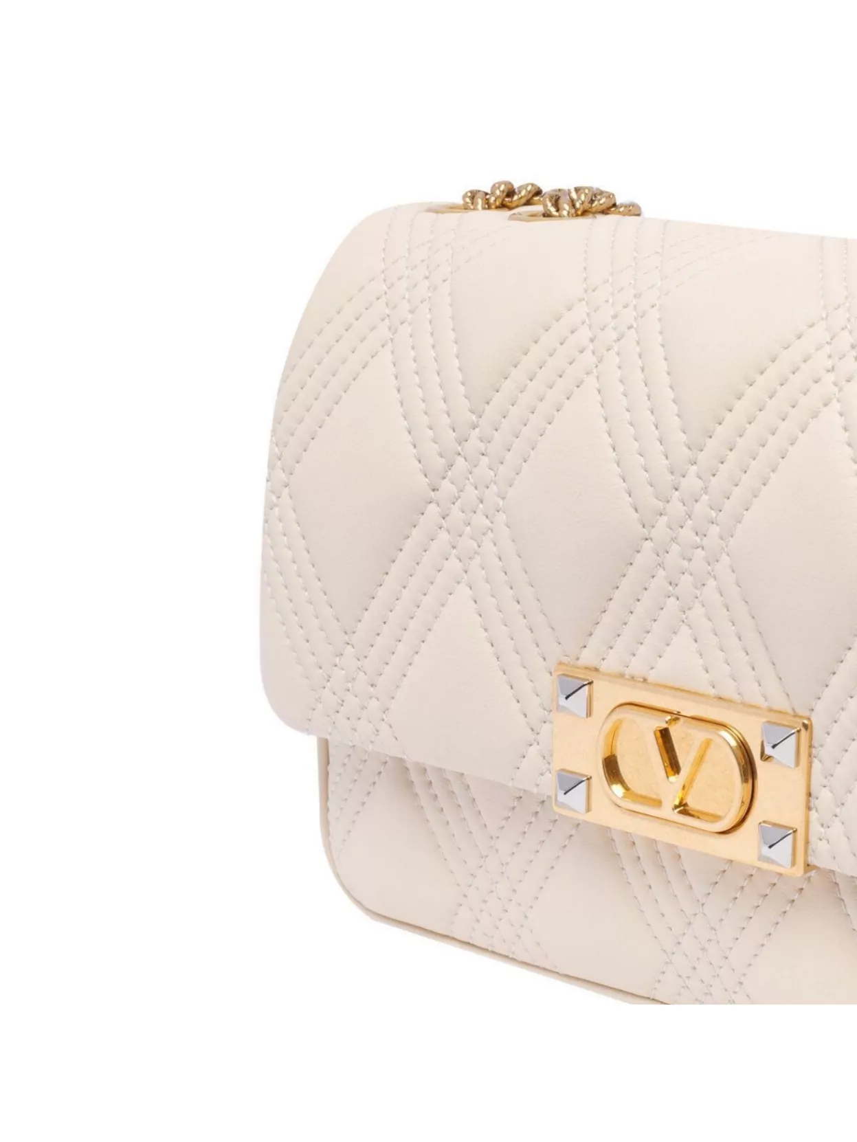 Valentino Quilted Chain Strap Medium Shoulder Bag In Pink