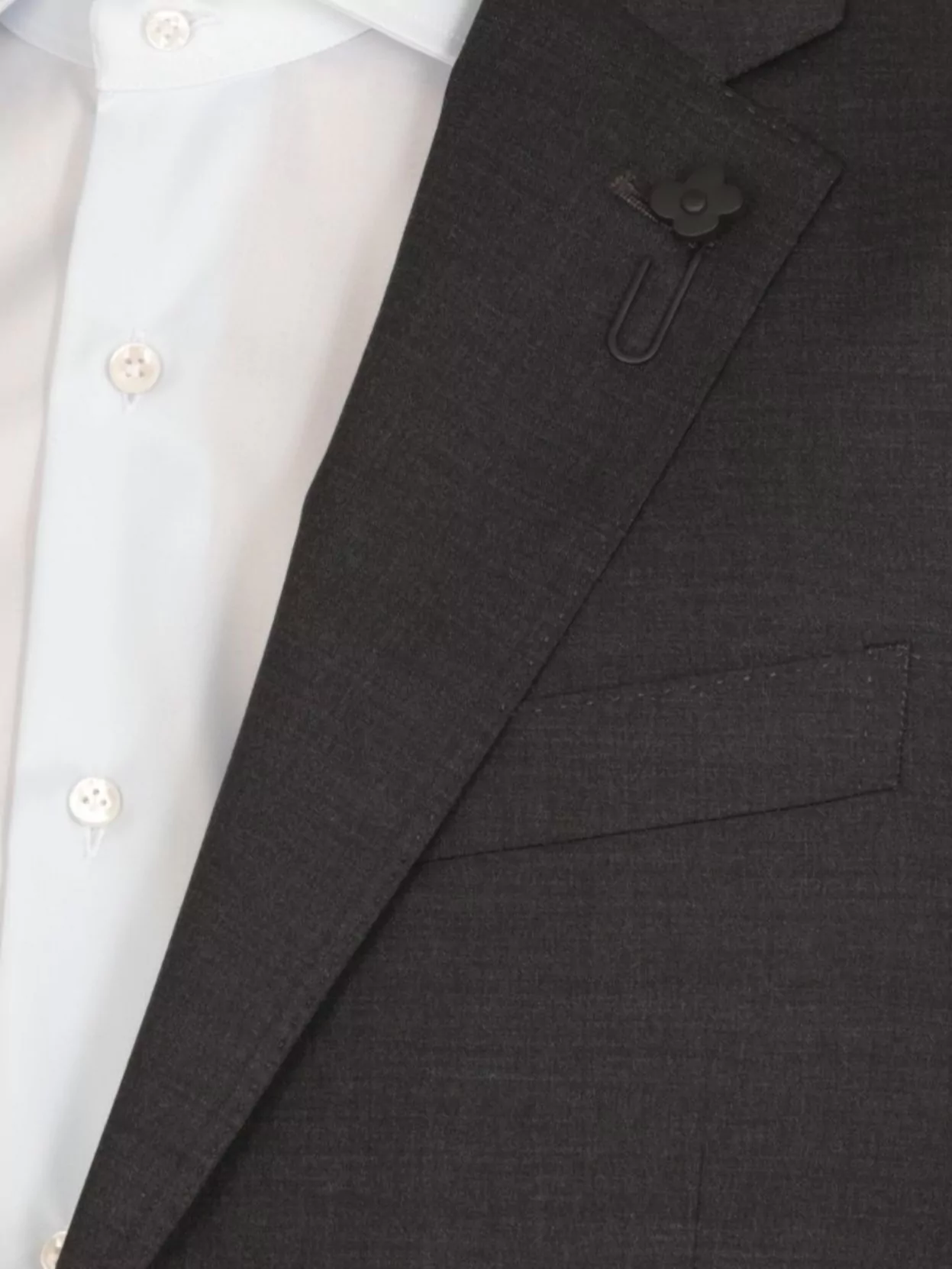 Lardini Double-Breasted Peak Lapel Suit Jacket
