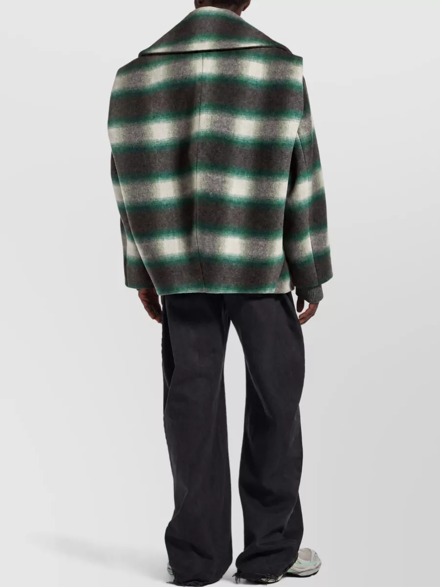 Balenciaga Wool Checked Workwear Jacket