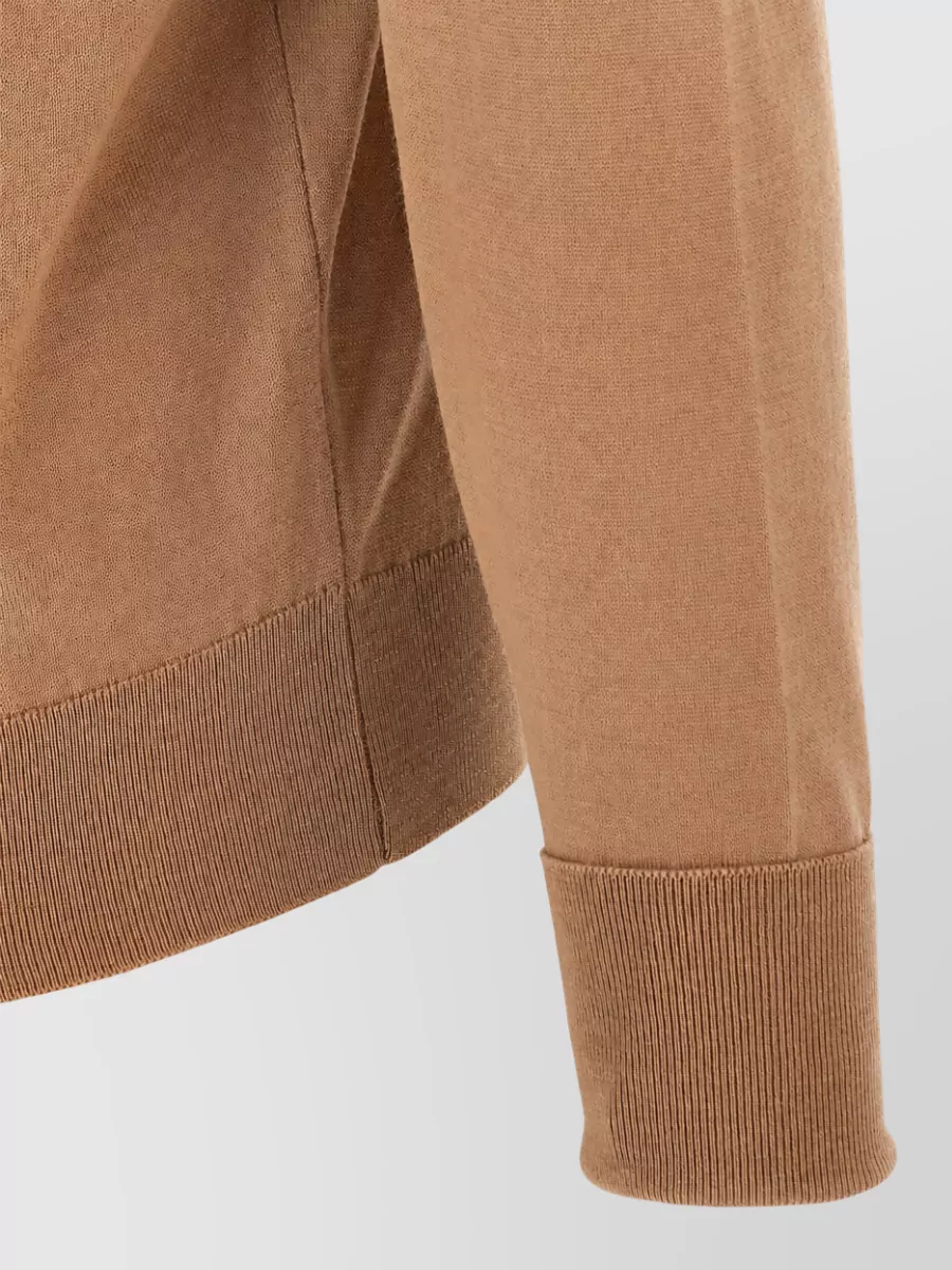 John Smedley Merino Wool Long-Sleeve Polo Shirt