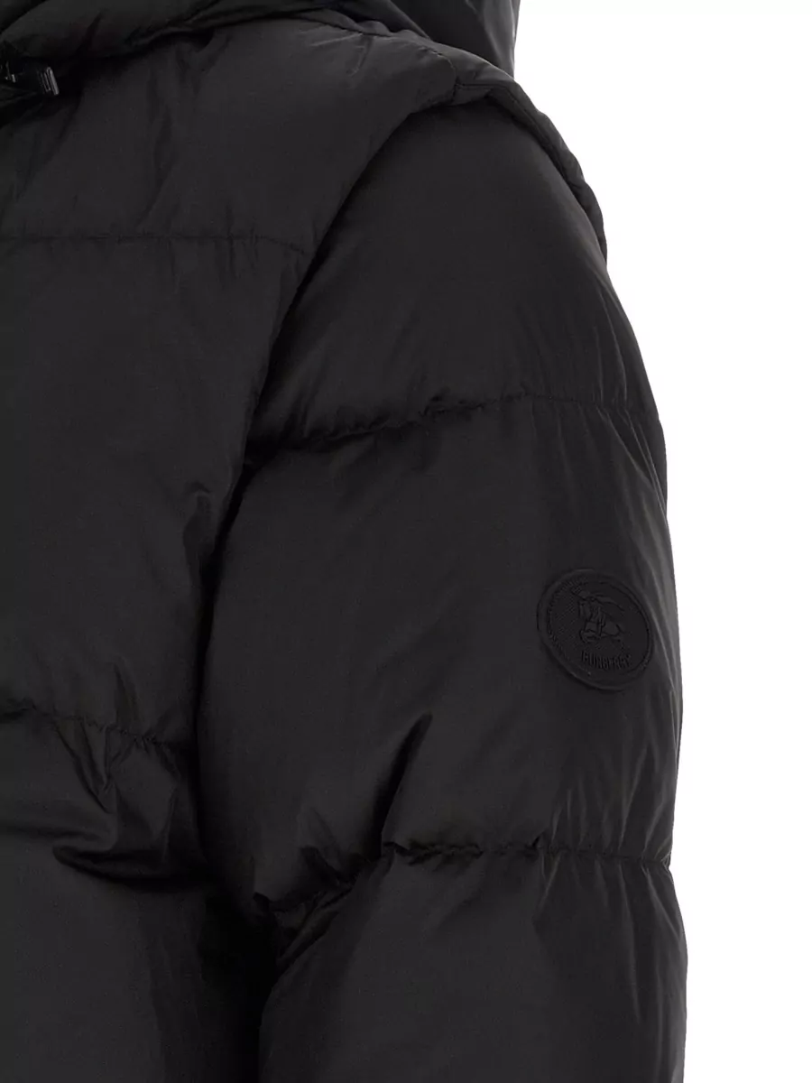 Burberry Down Cropped Quilted Hooded Jacket