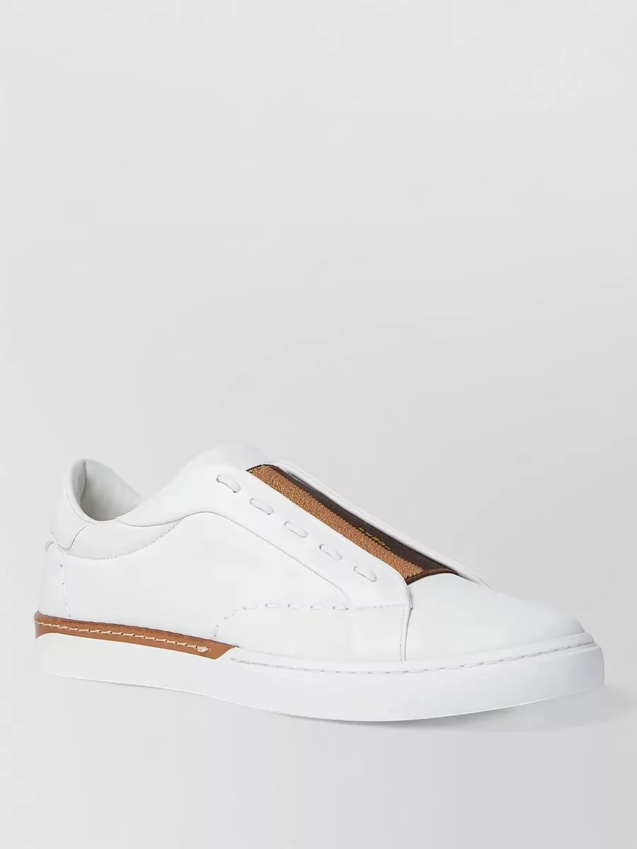 Fendi leather slip-on sneakers