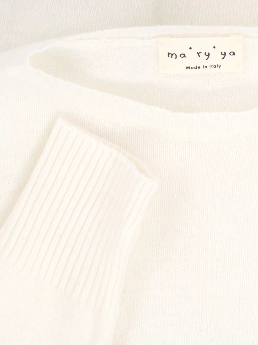 Ma'ry'ya Cashmere Virgin Wool Crewneck Jumper