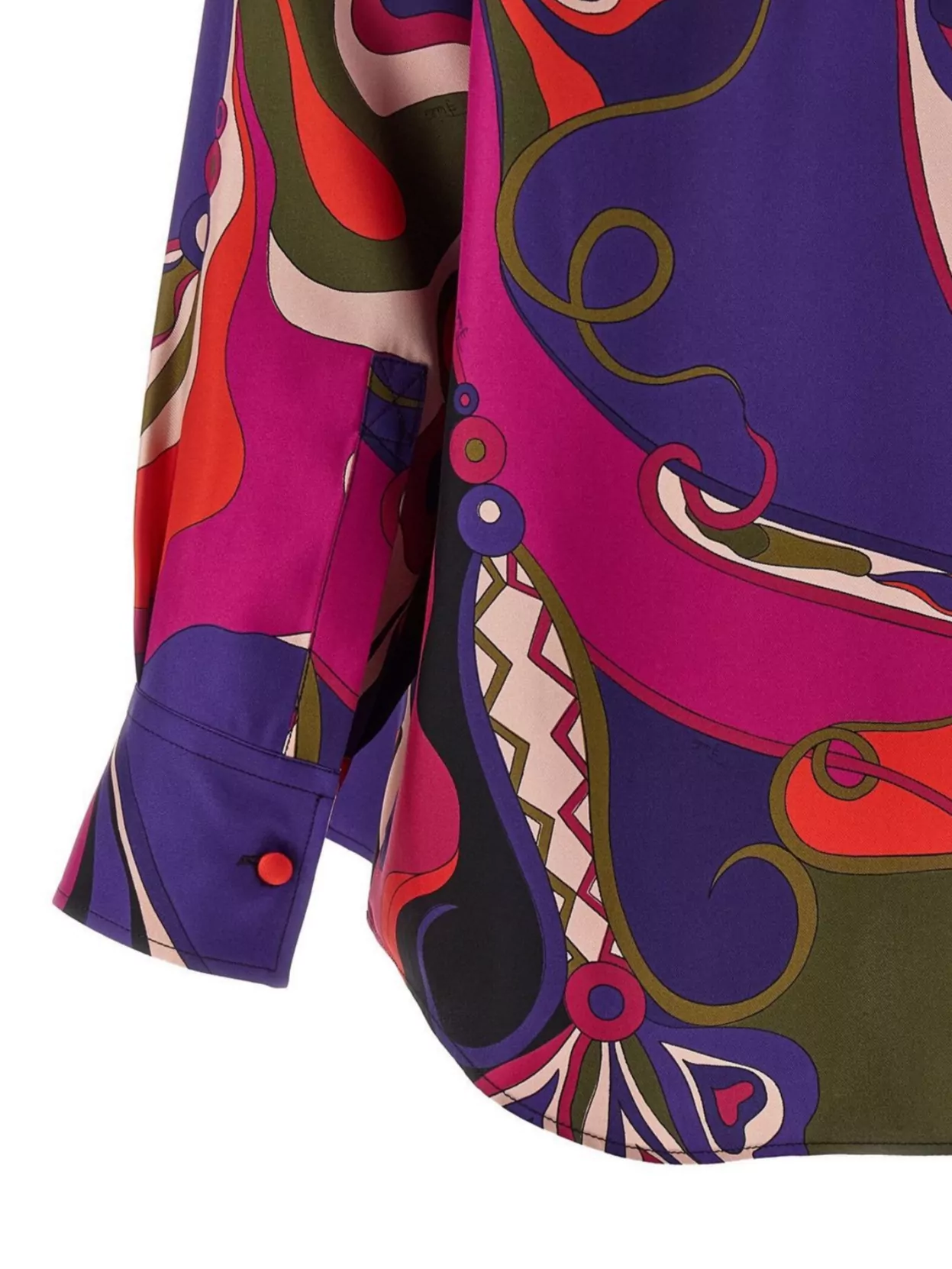 Pucci Statement Silk Shirt Featuring Chest Pocket