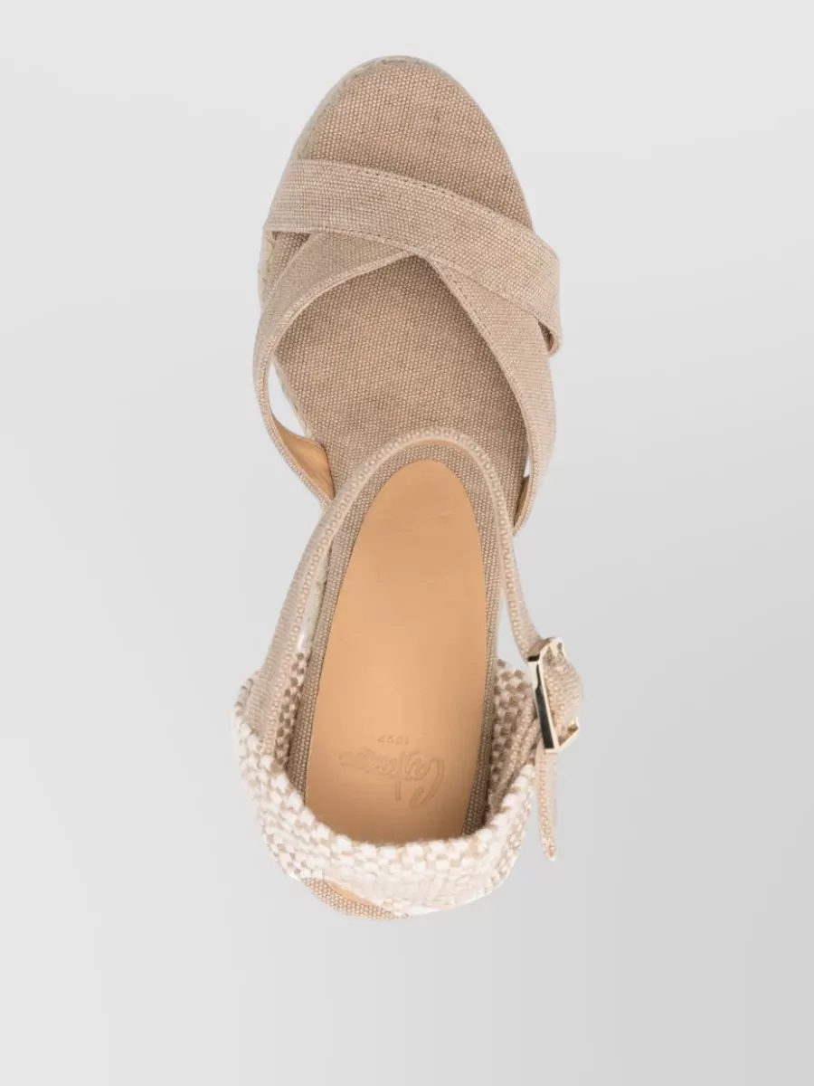 Castaner Bruna Espadrille Wedge Sandals Ankle Strap