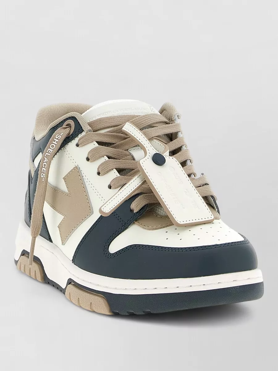Off-White leather high-top sneakers