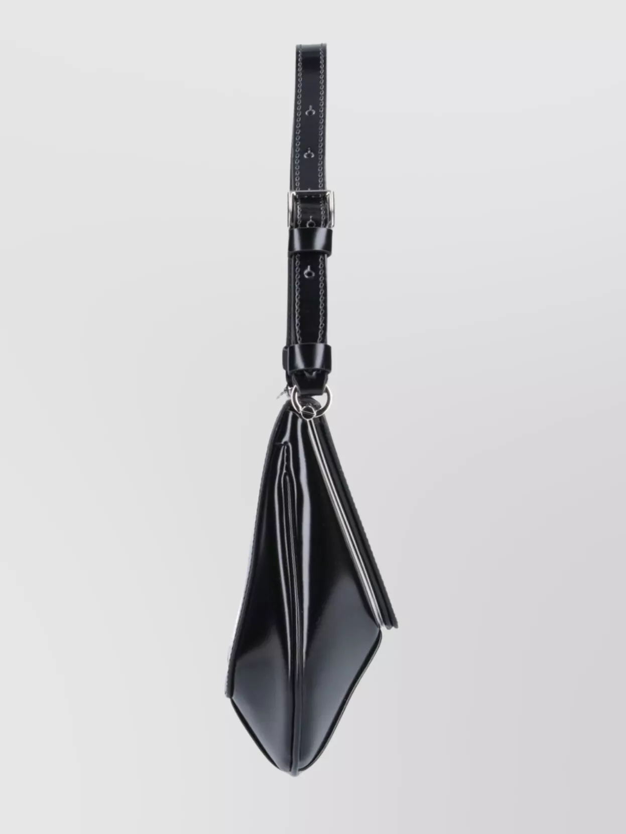 Amina Muaddi Shoulder Bag With Adjustable Strap And Smooth Finish