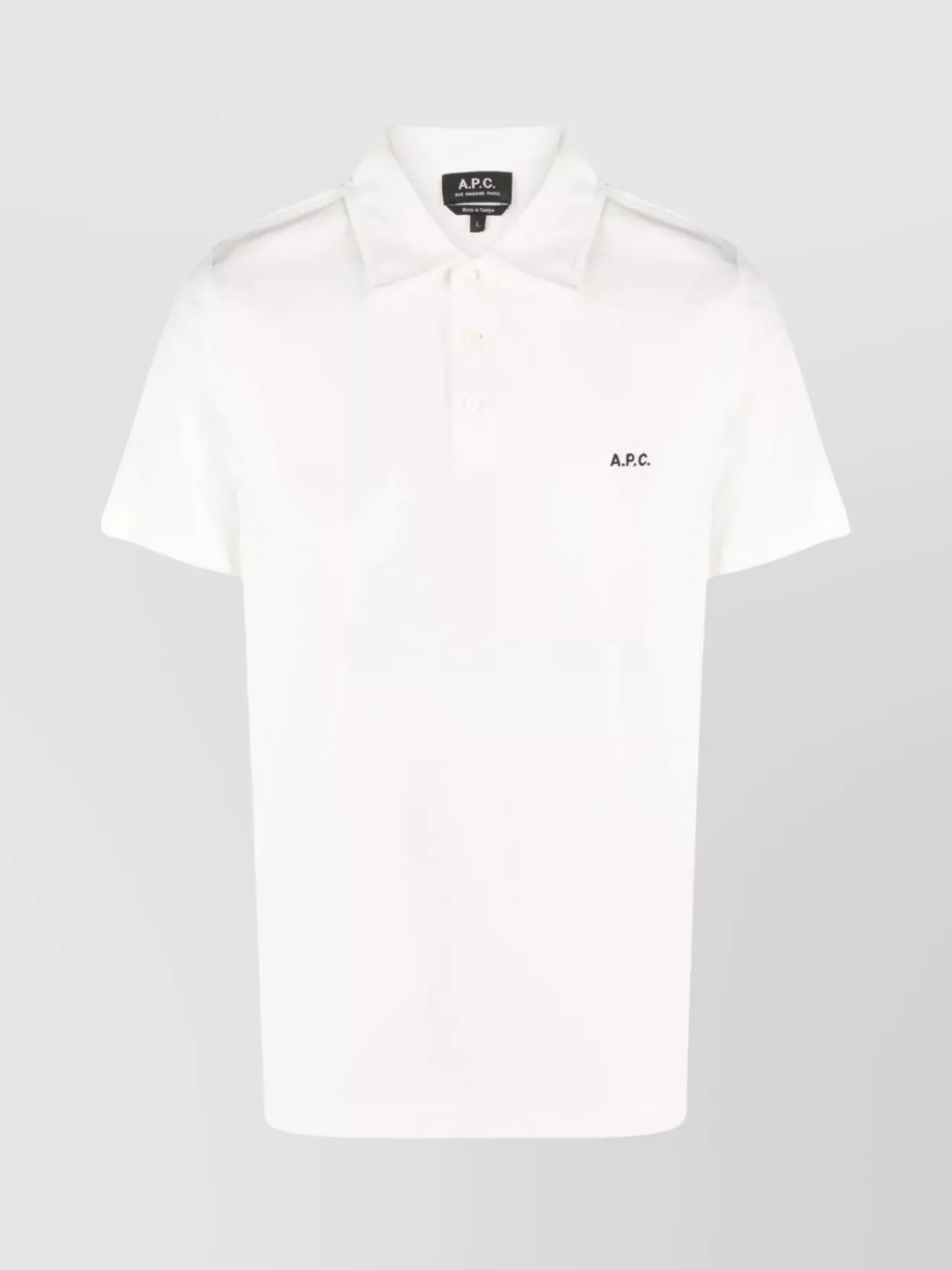Shop Apc L Size Polo Shirt In White