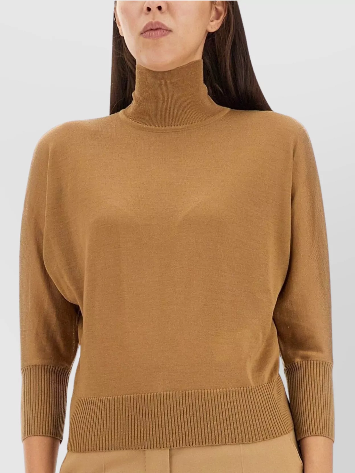 Max Mara Wool High Neck Jumper