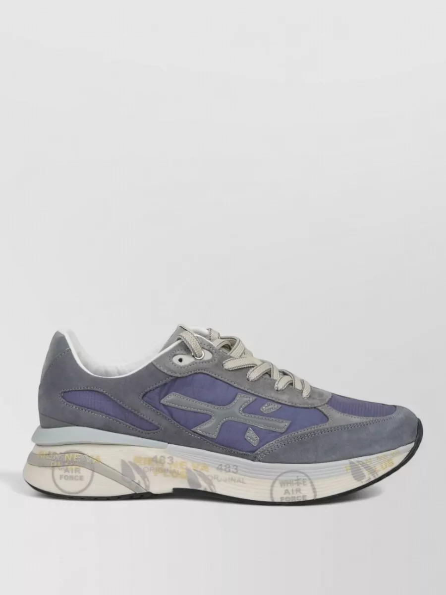 Premiata Leather Low-Top Sneakers
