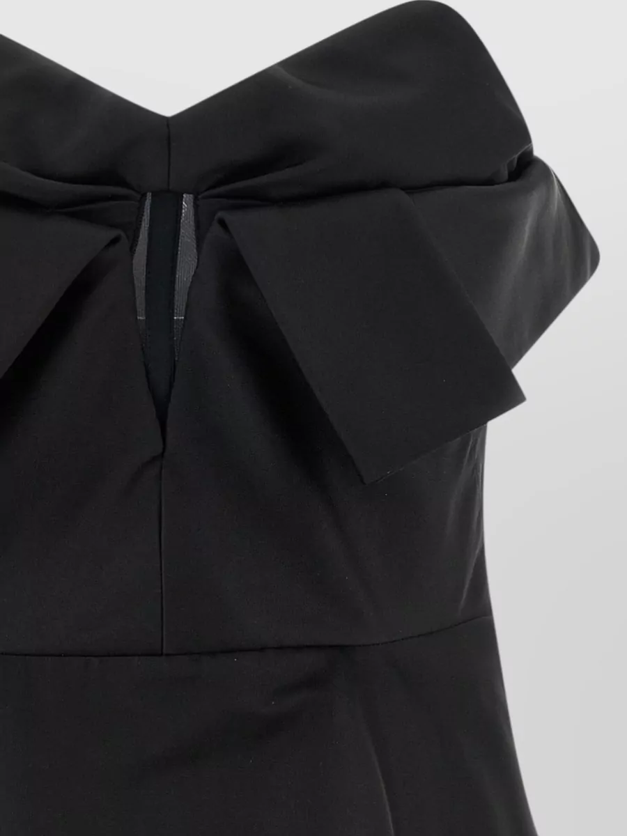 Mc Queen Silk Draped Off-The-Shoulder Bustier Top