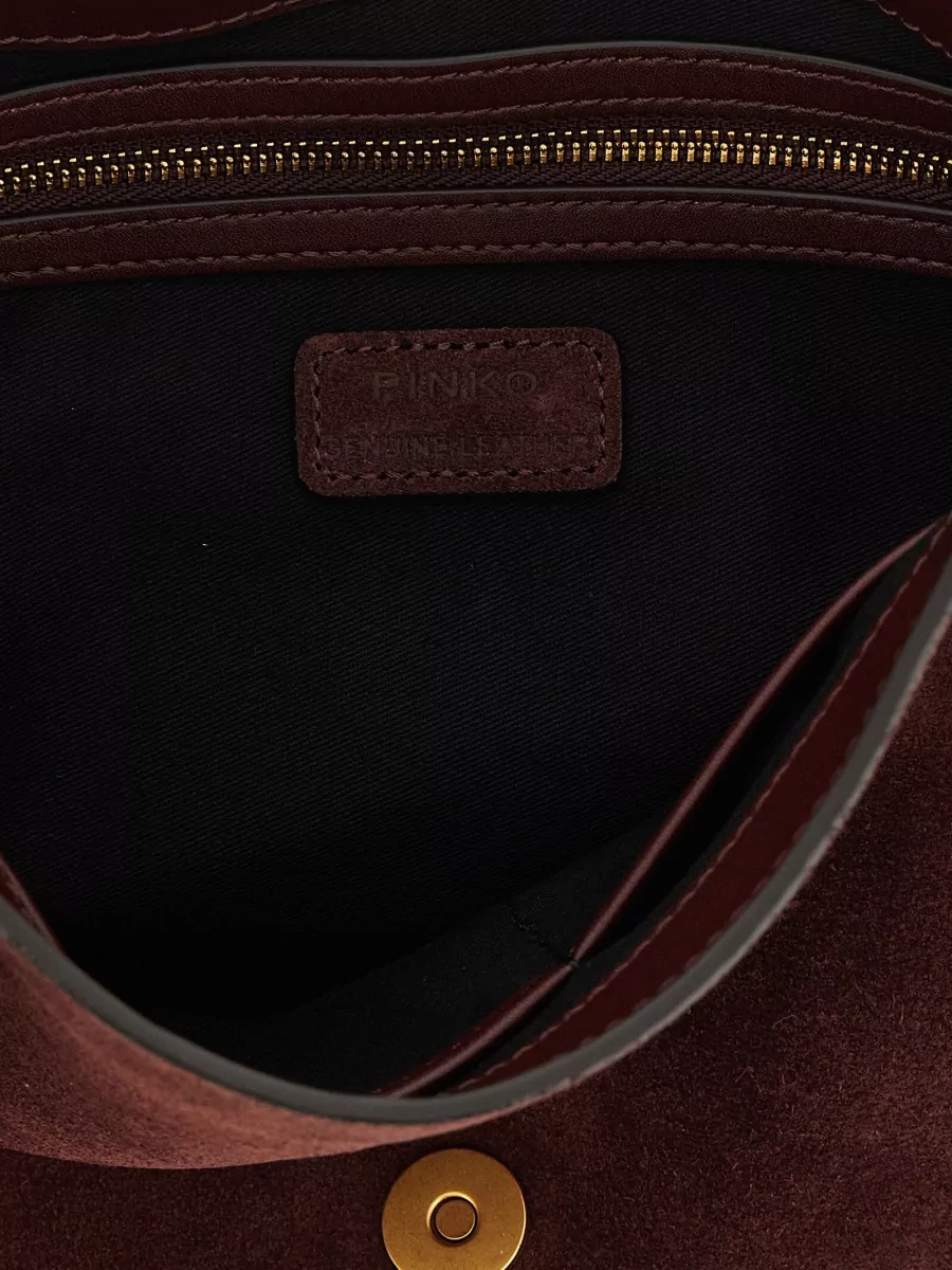 Pinko Love Bag Medium Leather Clutch Bag