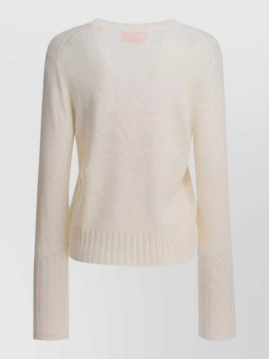 Guest In Residence Cashmere Crewneck Long-Sleeve Sweatshirt