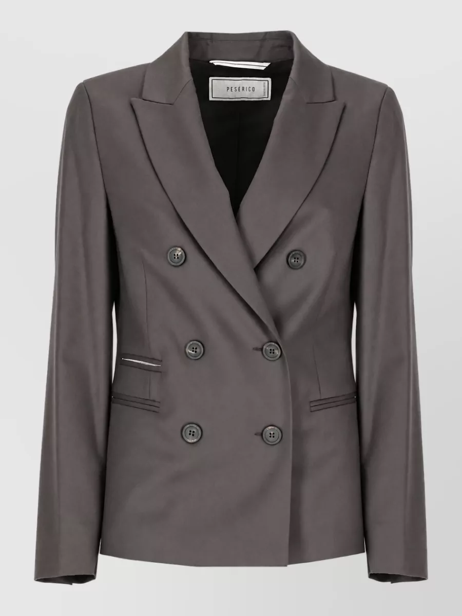 Peserico wool double-breasted blazer