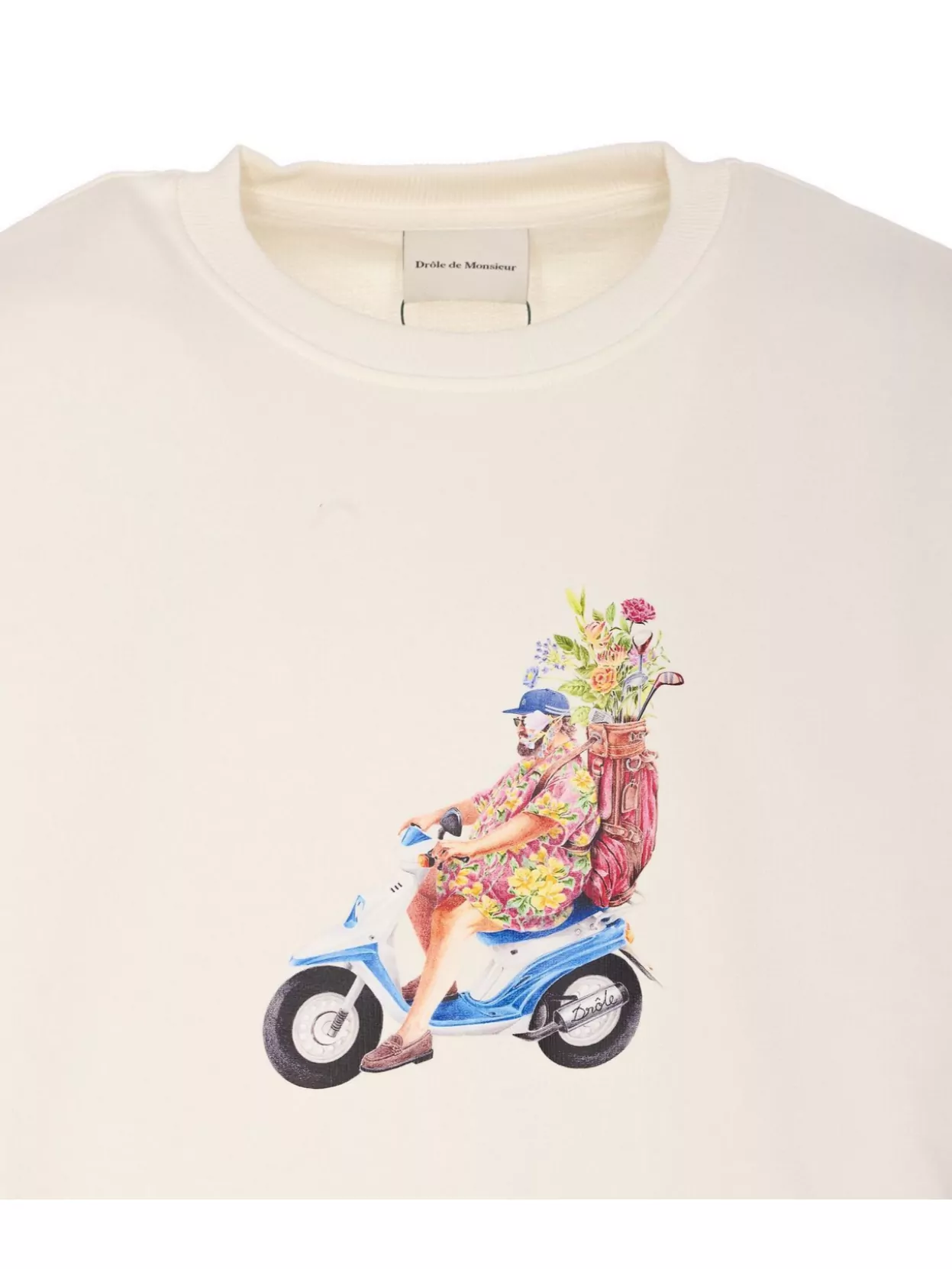 Drôle De Monsieur Crewneck Graphic Print Sweater