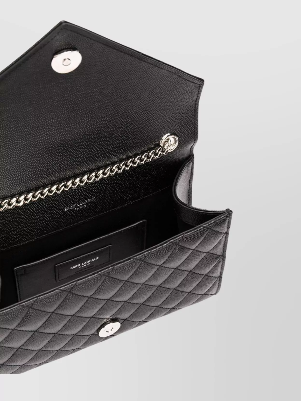 Saint Laurent Quilted Envelope Chain Shoulder Bag