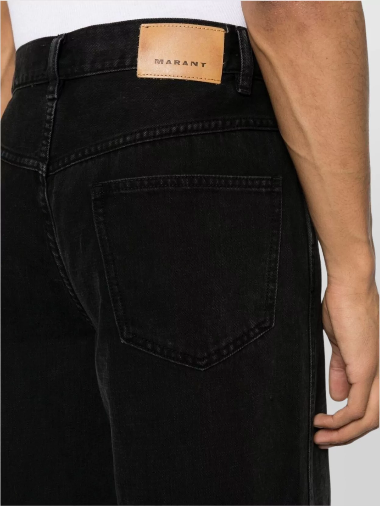 Isabel Marant Wide Leg Cotton Denim Trousers