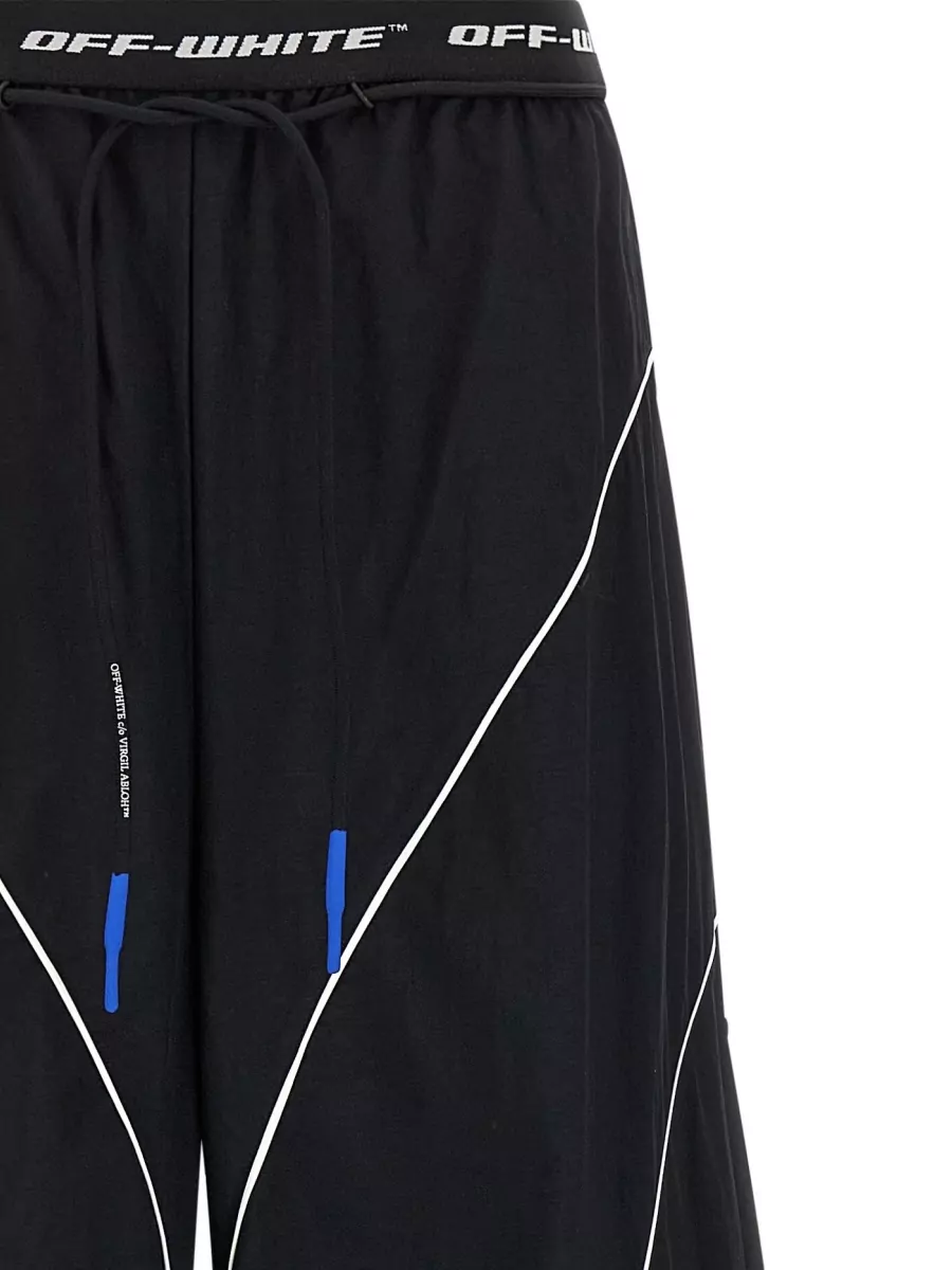 Off-White Logo Band Track Trousers Elastic Waistband