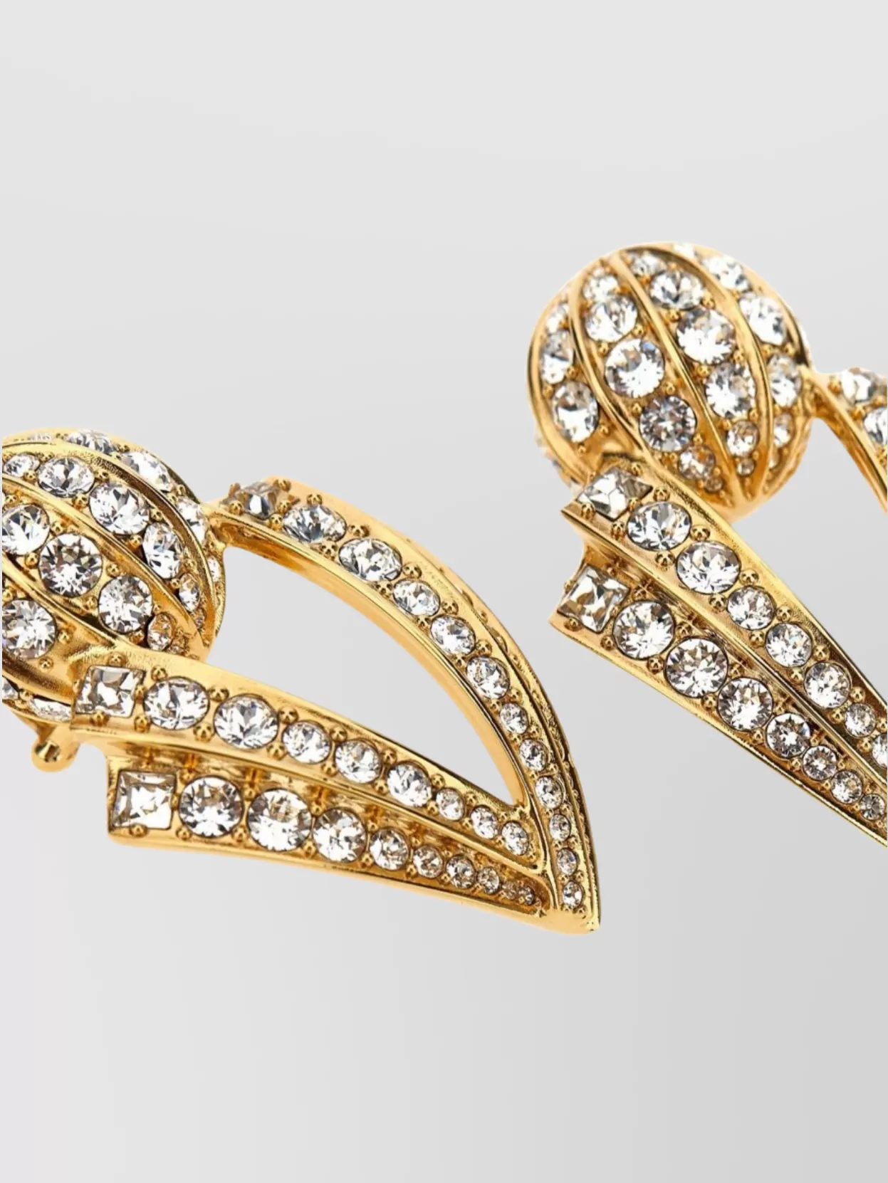 Valentino Garavani 'Geometric Crystal Drops' Earrings