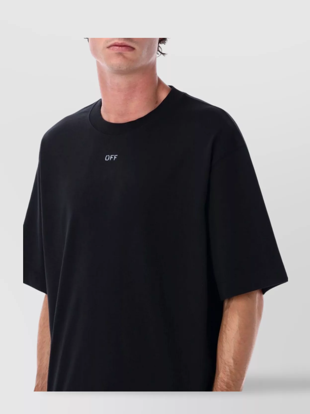 Off-White Graphic Arrow Design Short Sleeve T-Shirt