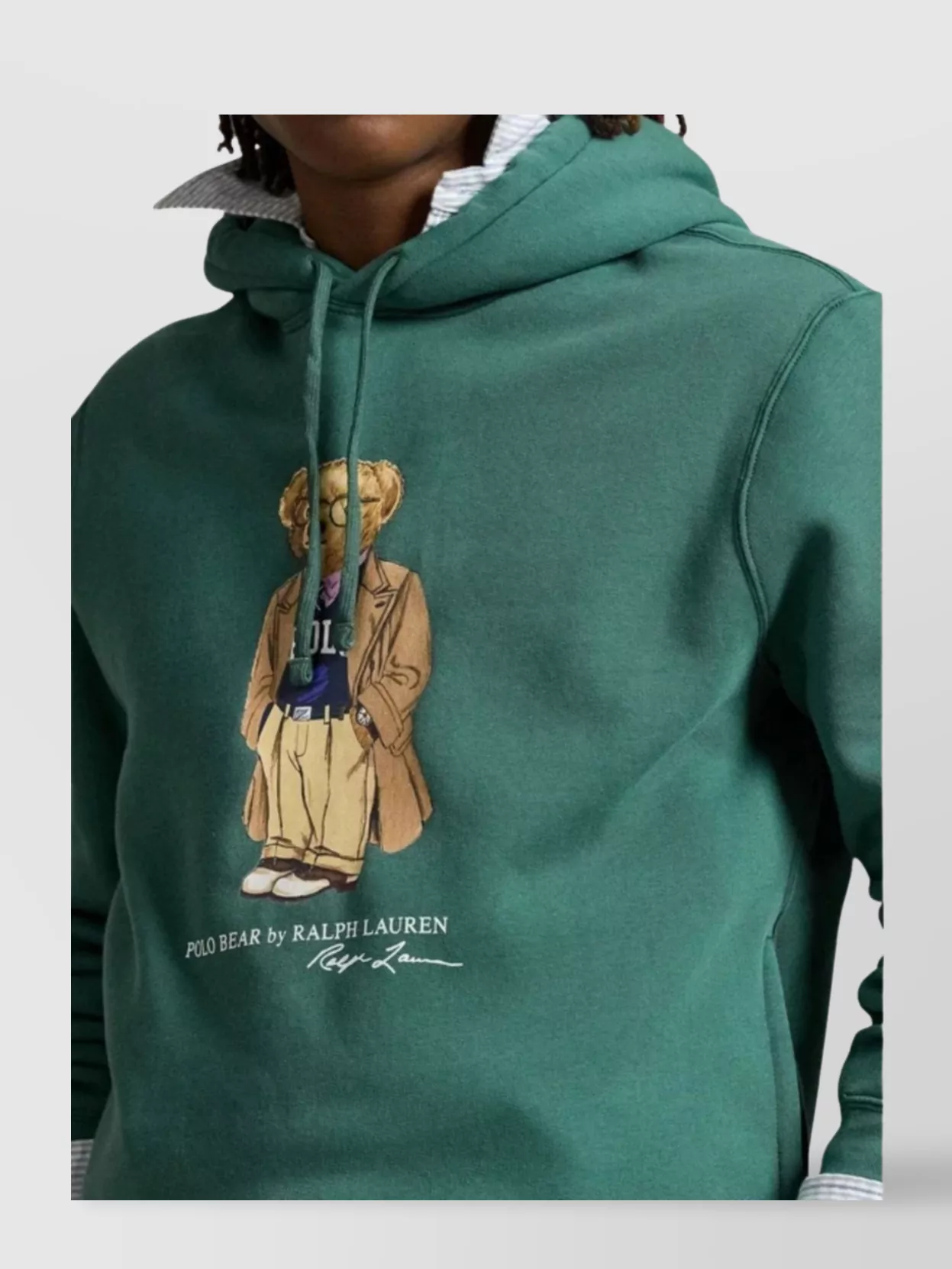Ralph Lauren Hooded Graphic Print Cotton Sweatshirt