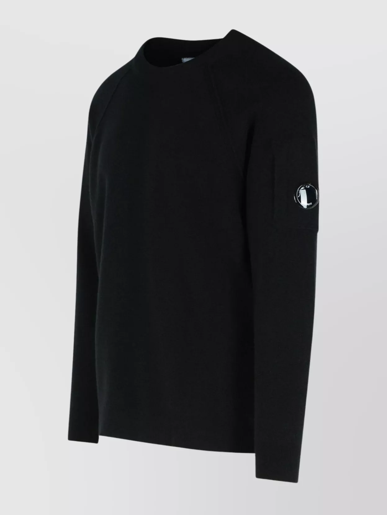 C.p. Company Wool Blend Sweatshirt Arm Patch