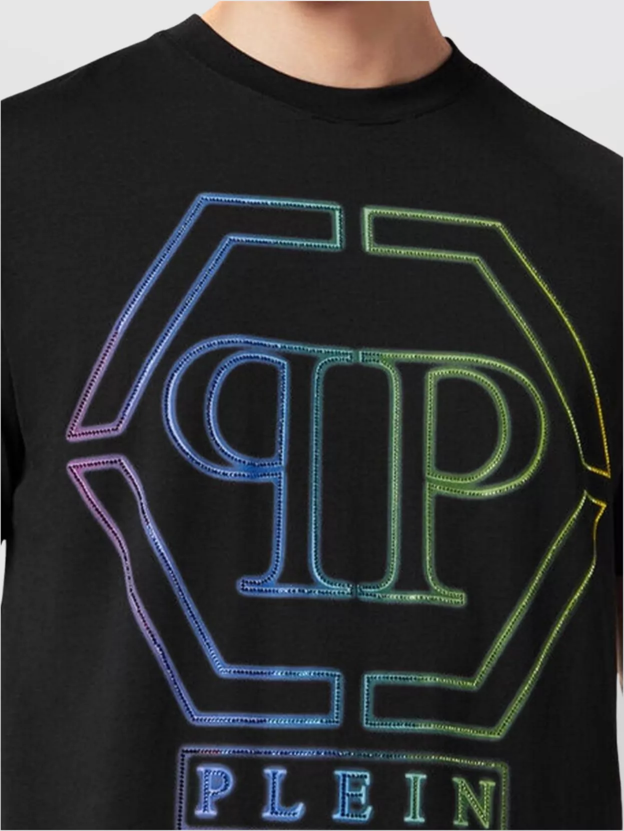 Philipp Plein Graphic Print Round Neck T-Shirts