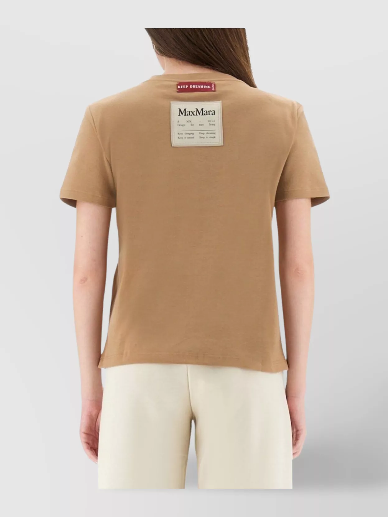 S Max Mara Crew Neck Short Sleeve Straight Hem T-Shirt