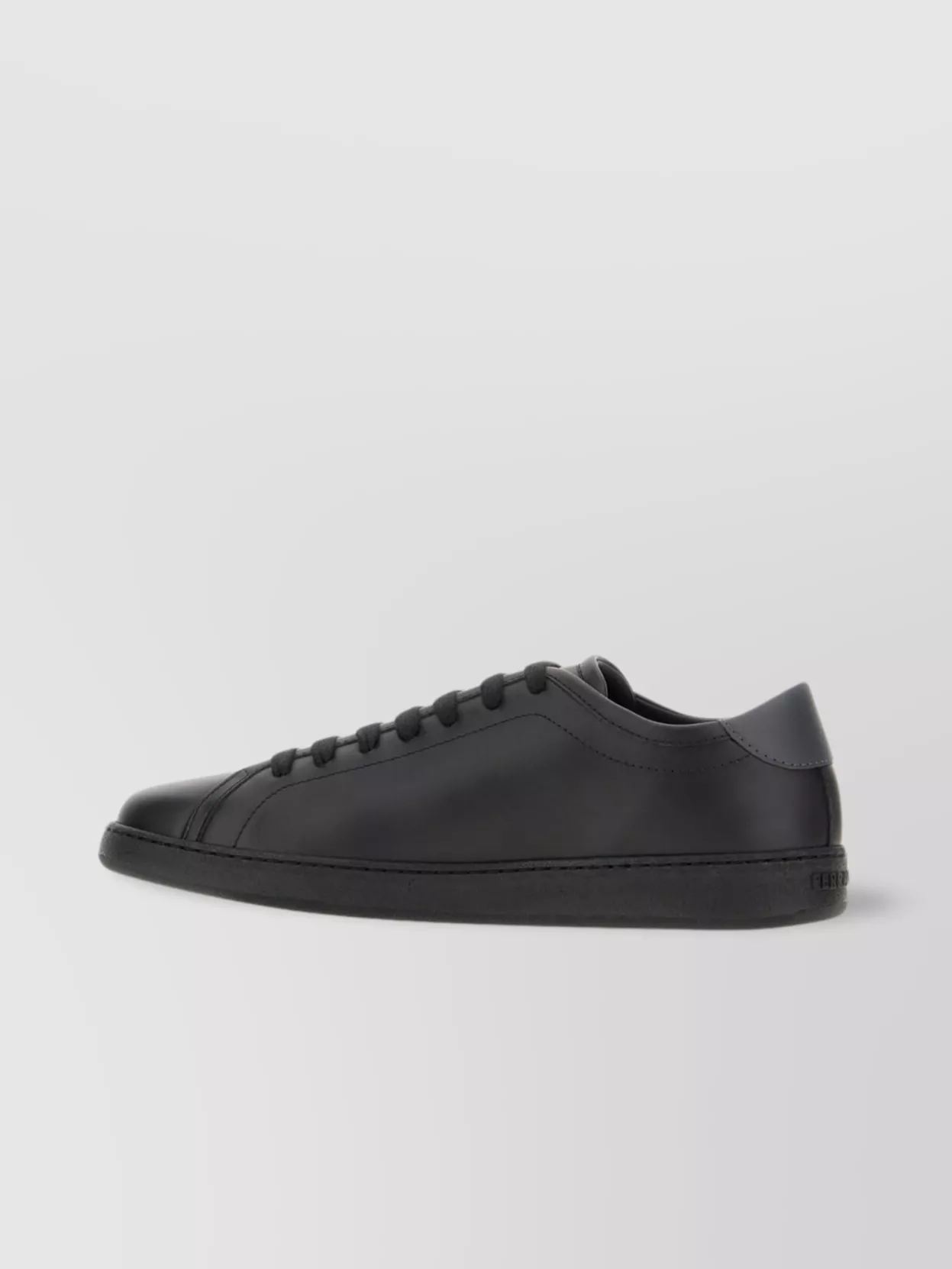 Ferragamo Leather Low-top Brandy Sneakers With Rubber Sole