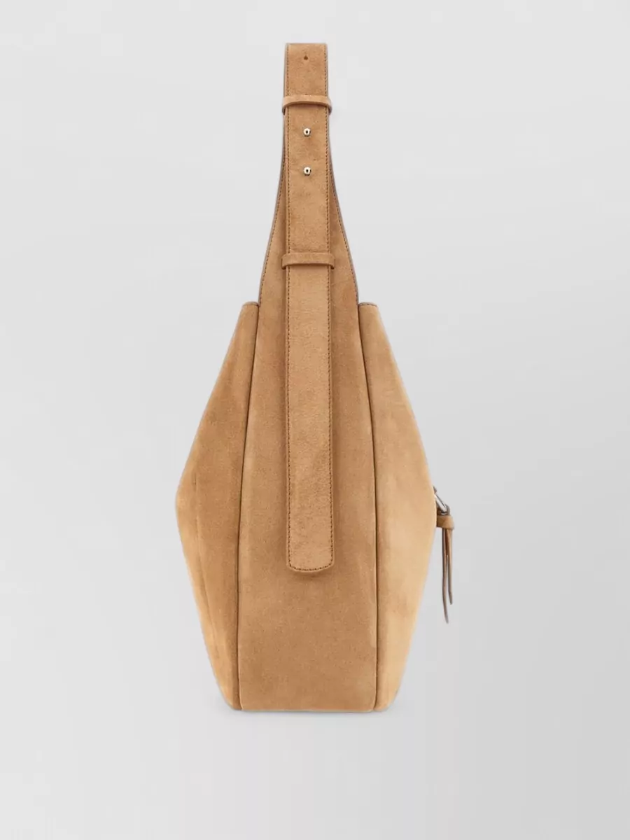 Hogan H-Hobo Suede Leather Shoulder Bag