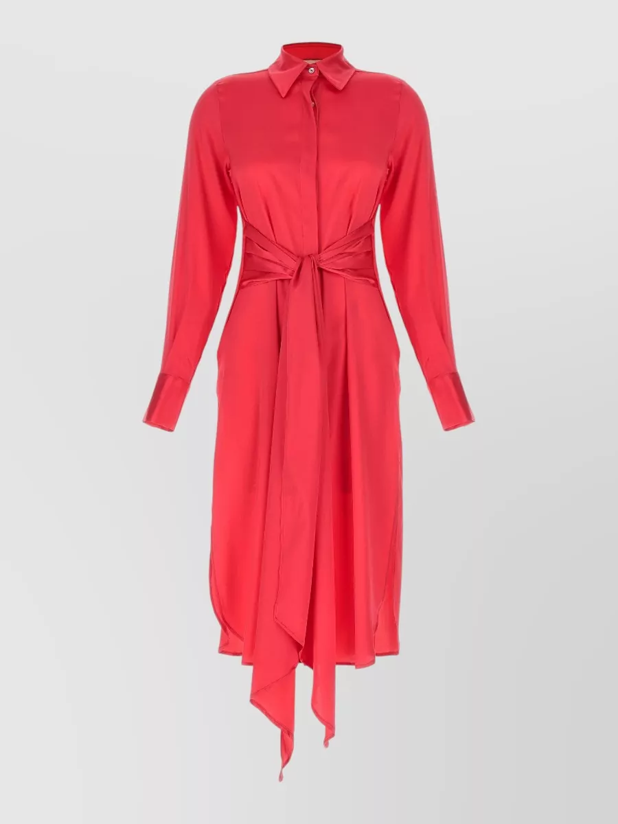 Le Twins silk maxi shirt dress