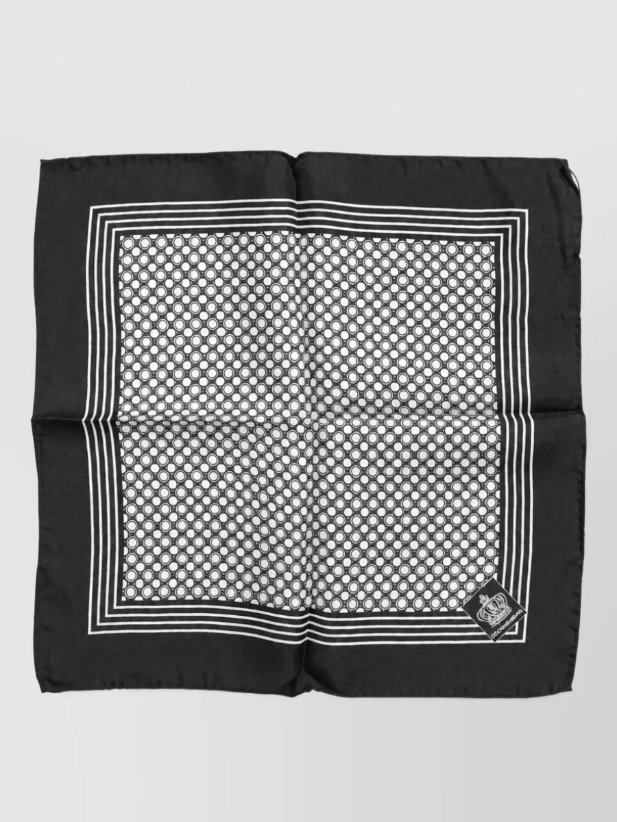 Dolce&Gabbana Silk Polka-Dot Square Scarf