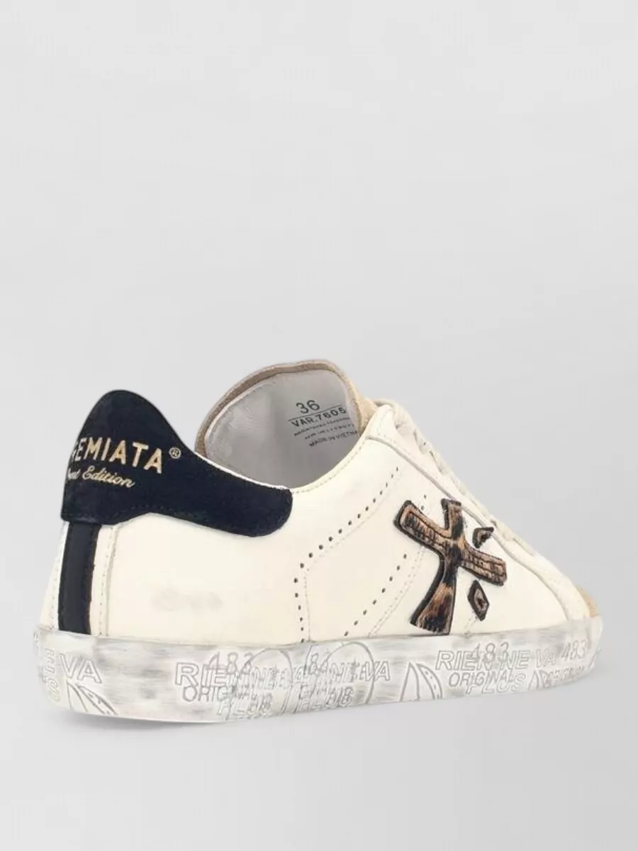 Premiata Leather Low-Top Sneakers