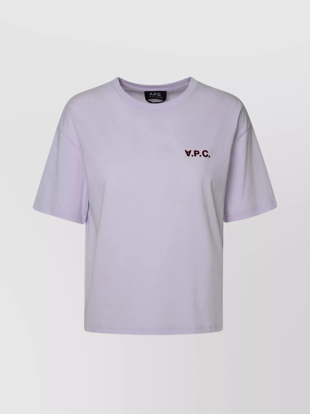 Apc Crew Neck Cotton T-shirt In Purple