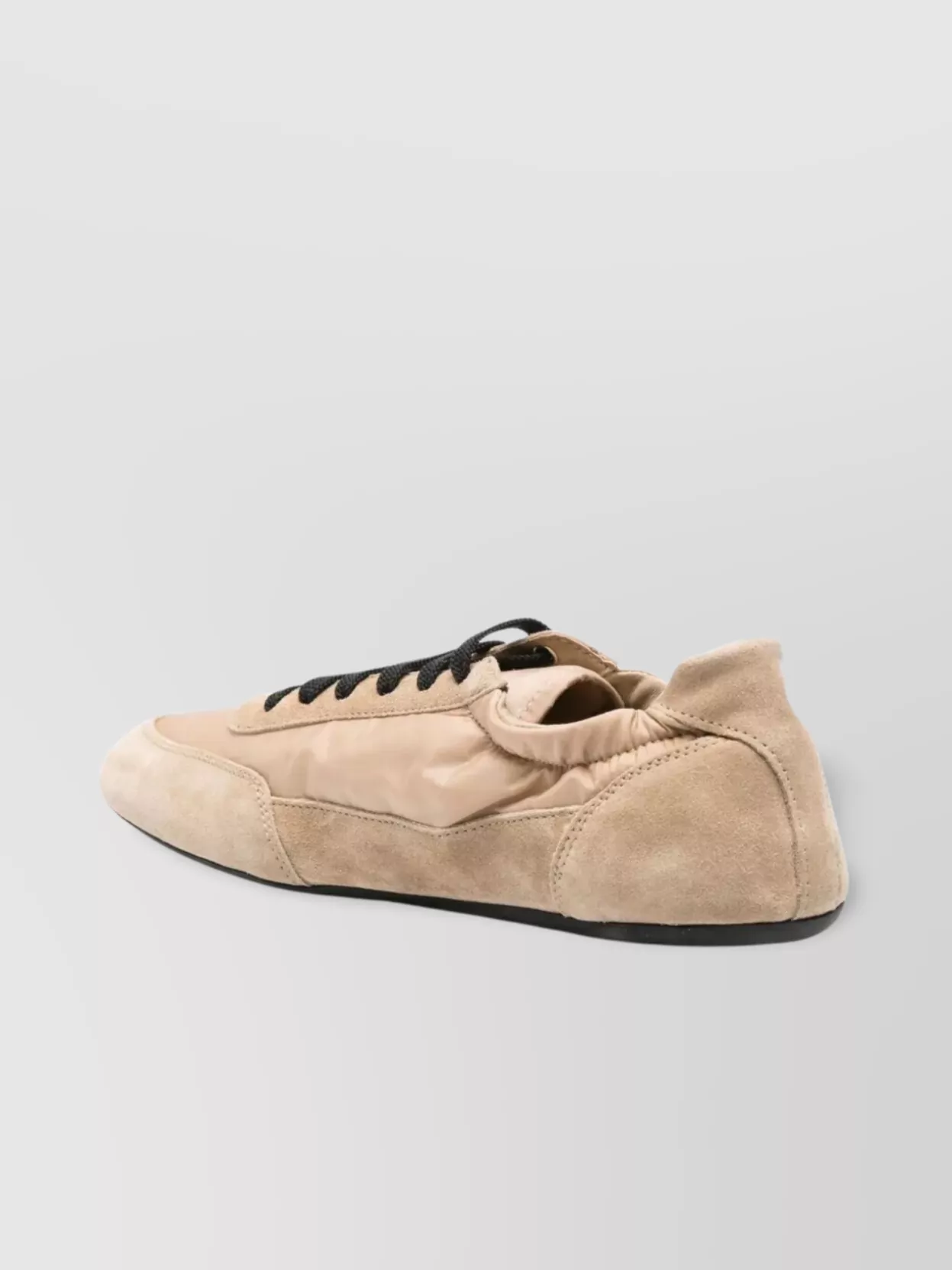 Prada Nylon And Suede Sneakers