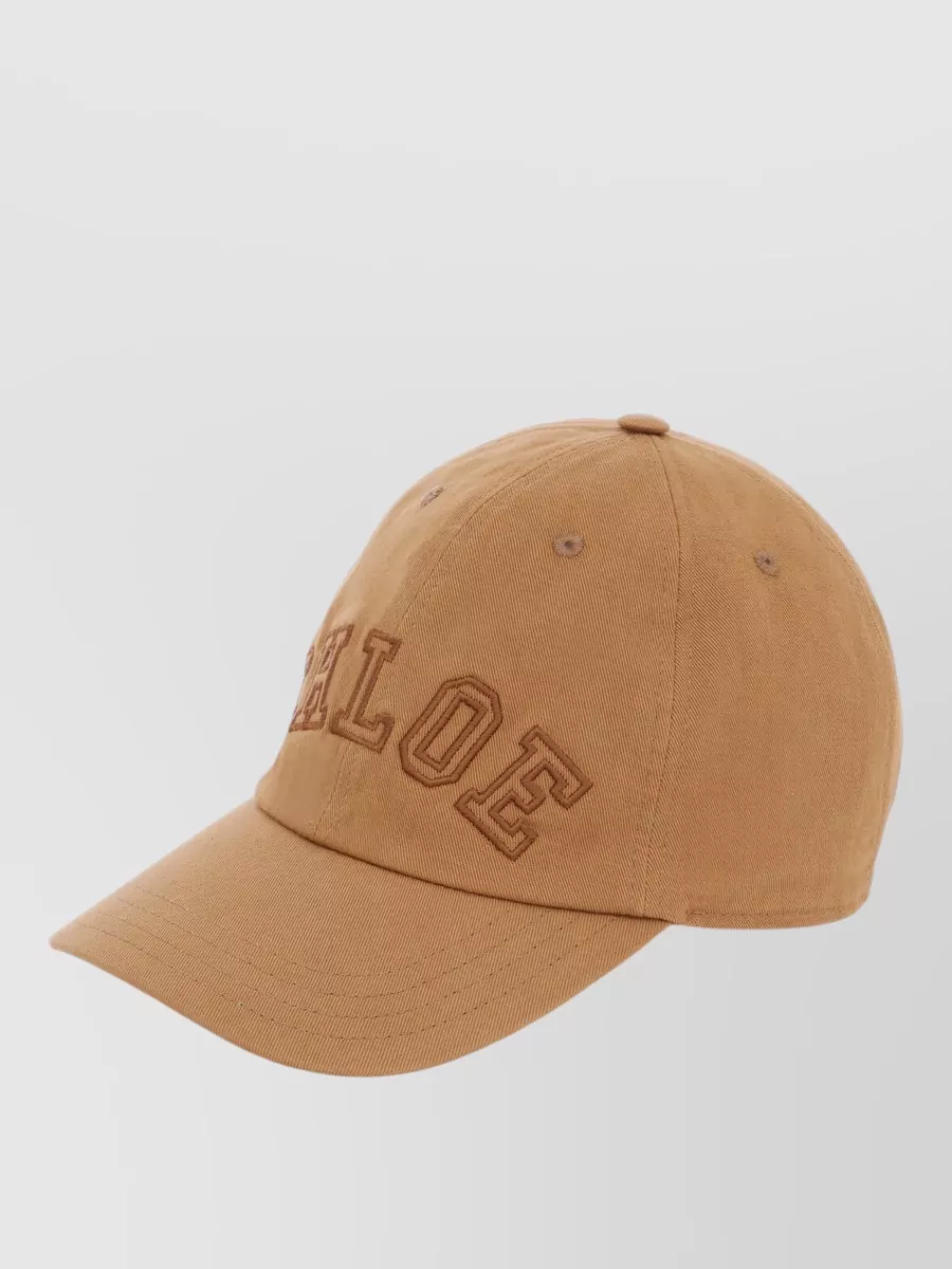 Chloé cotton logo baseball cap