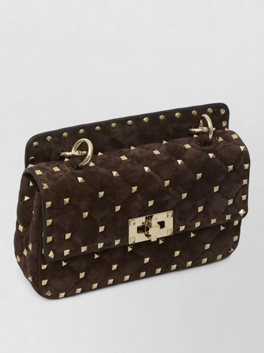 Valentino Garavani Rockstud Spike Small Leather Clutch Bag