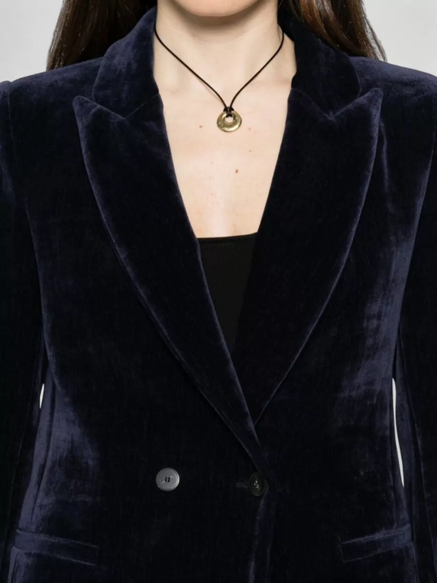 Forte Forte Velvet Double-Breasted Suit Jacket